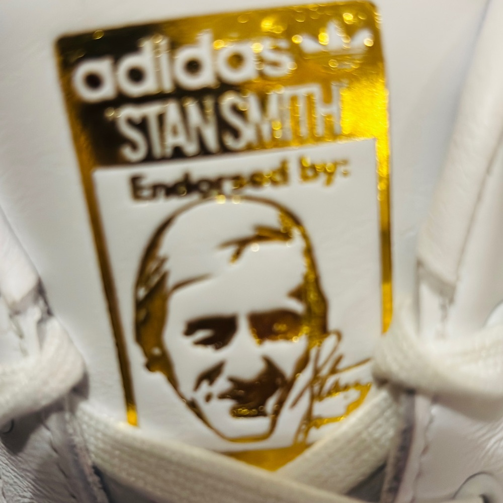Adidas Stan Smith White Leather with Gold Detail